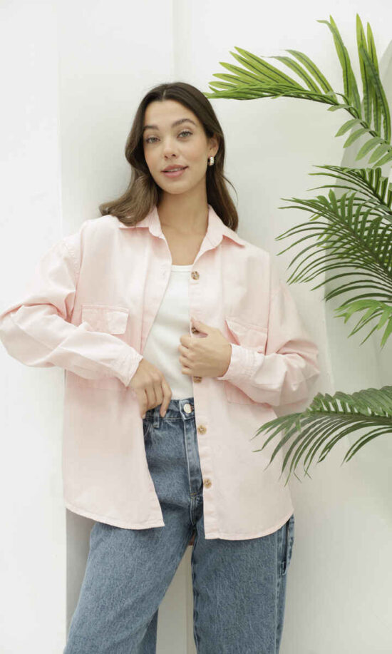 Camisaco gabardina color -art20-