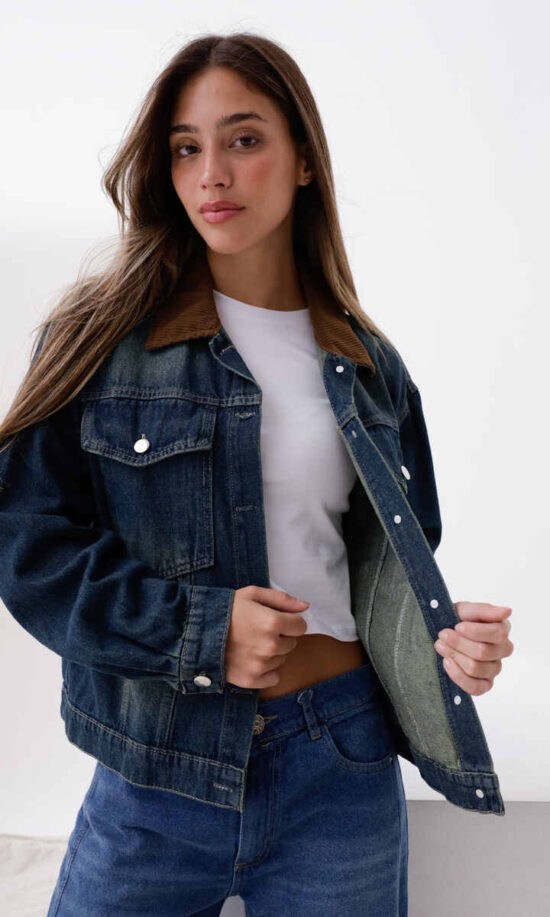 Campera jean combinado -art43-