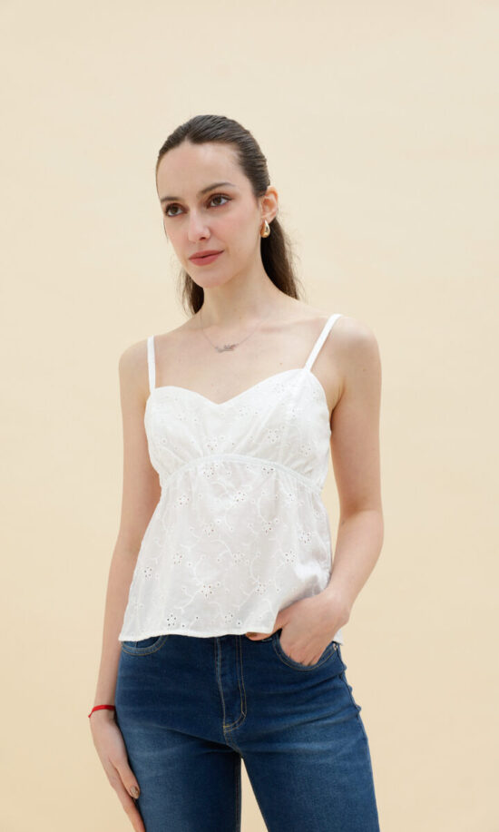 Blusa brodery con bretel -art911-